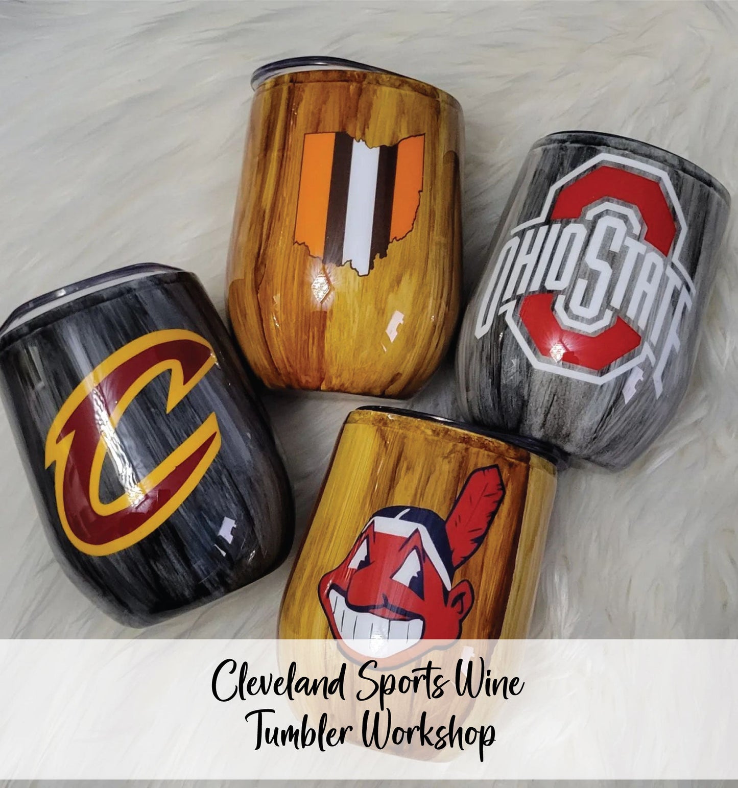 12/14 Cleveland Sports Wine Tumblers @7PM