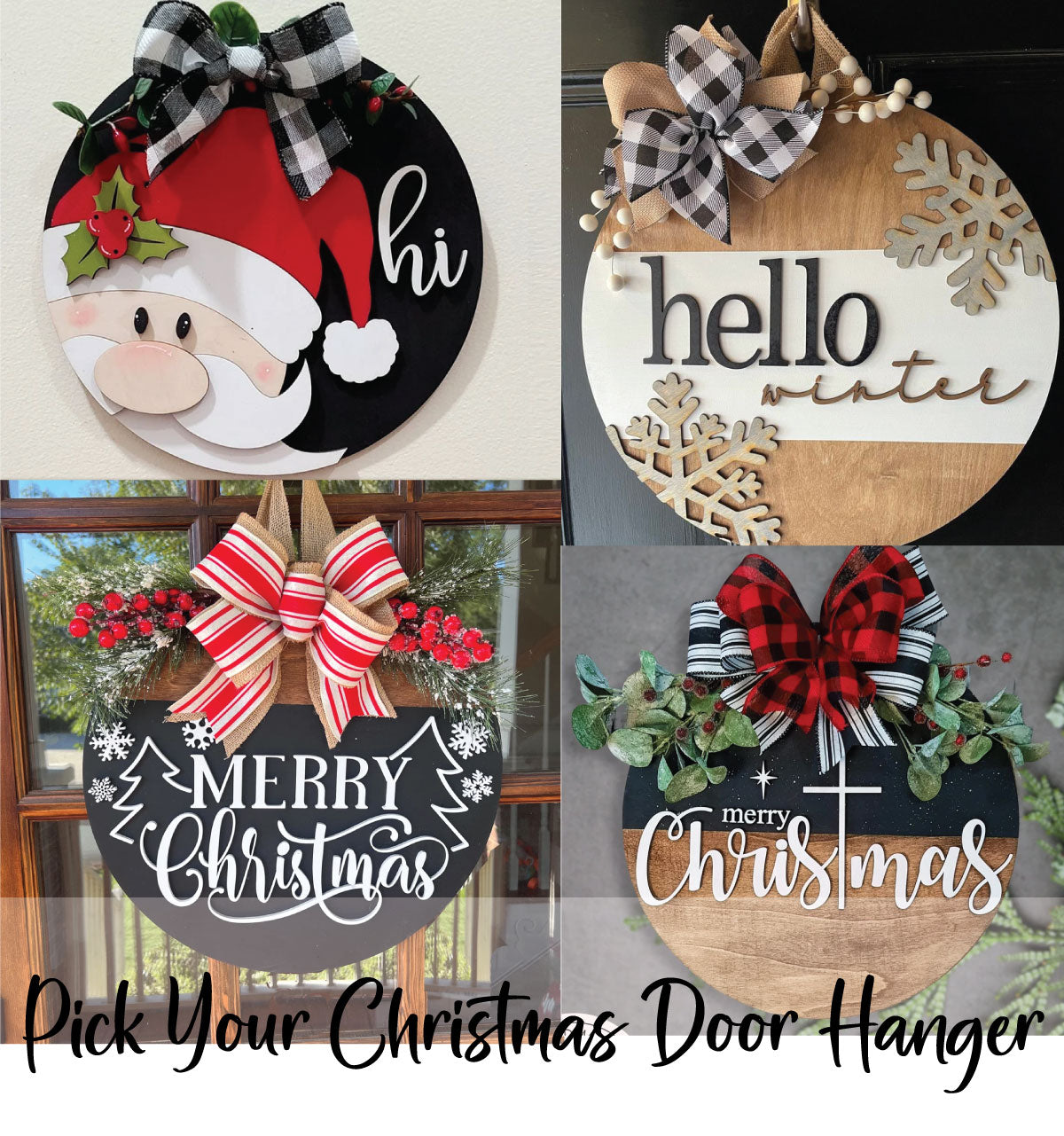 12/6 Pick Your Christmas Door Hanger Workshop @7PM
