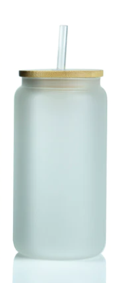 16oz Sublimatable Matte Glass Can Tumbler