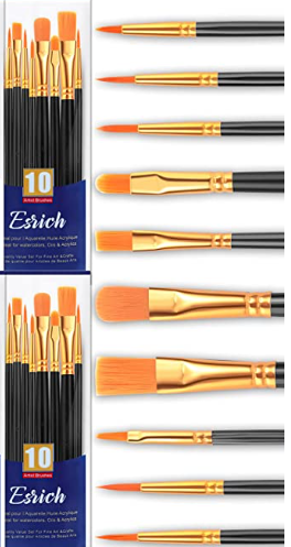 10 pcs Artist Brushes Set
