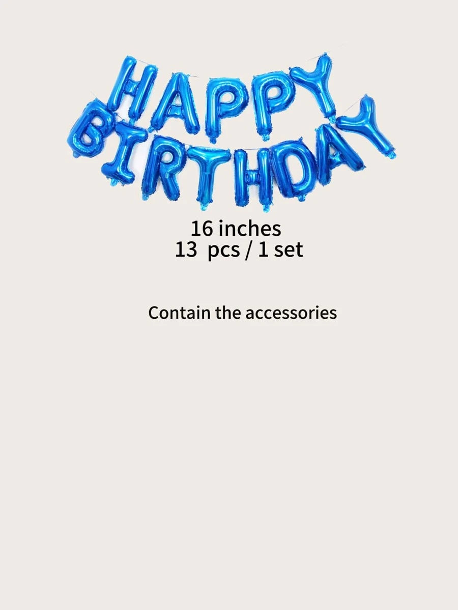 Happy Birthday Balloon Banner