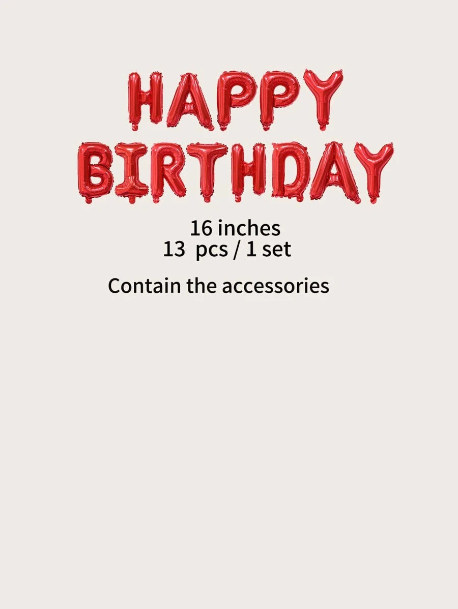 Happy Birthday Balloon Banner