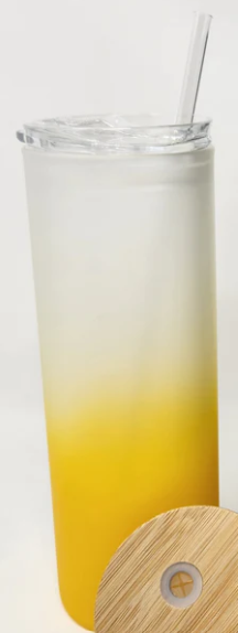 20oz Sublimatable Gradient Glass Skinny Tumbler