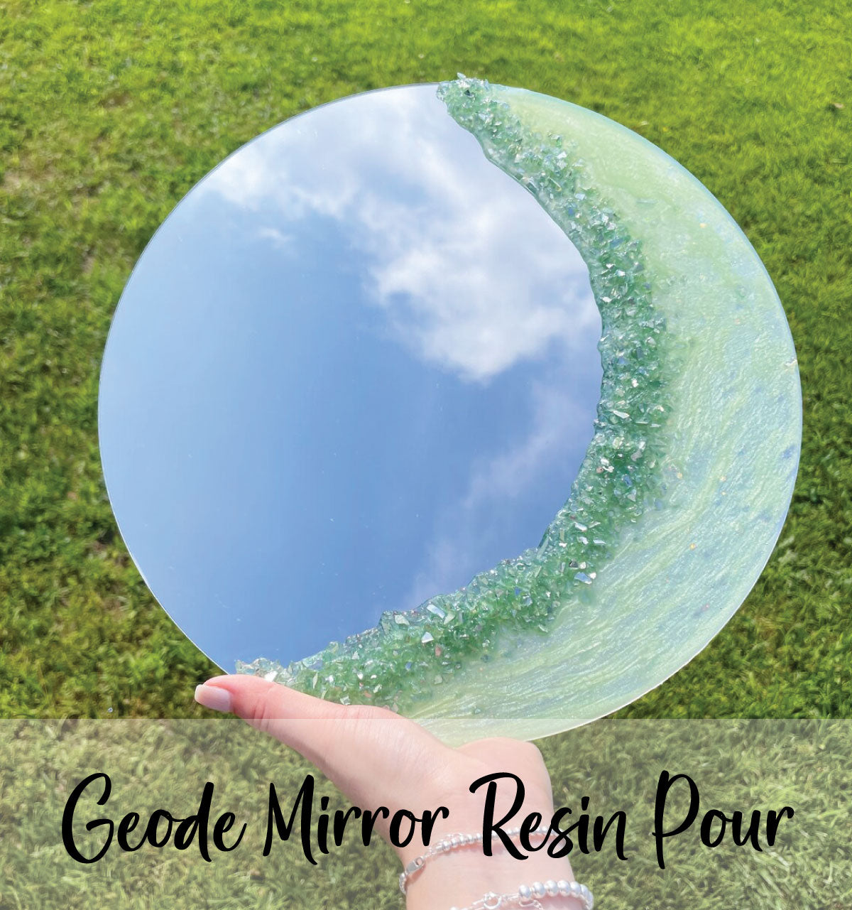 3/12 Geode Mirror Resin Pour @7PM