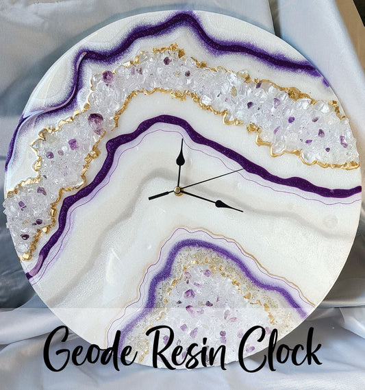 2/6 - Geode Resin Pour Clock - 7PM