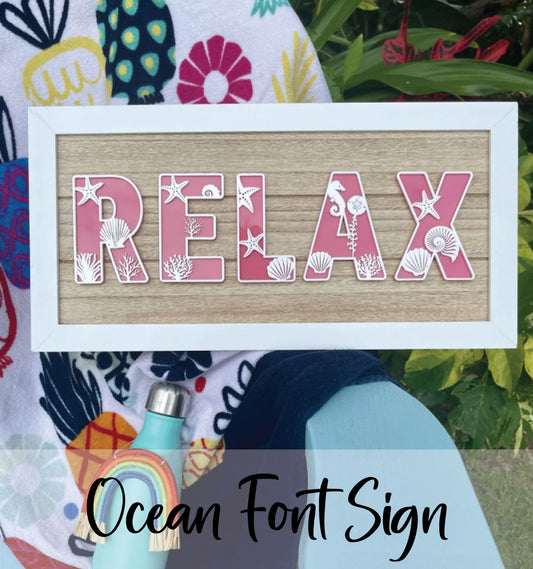 7/29 Ocean Letter Sign Workshop @7PM