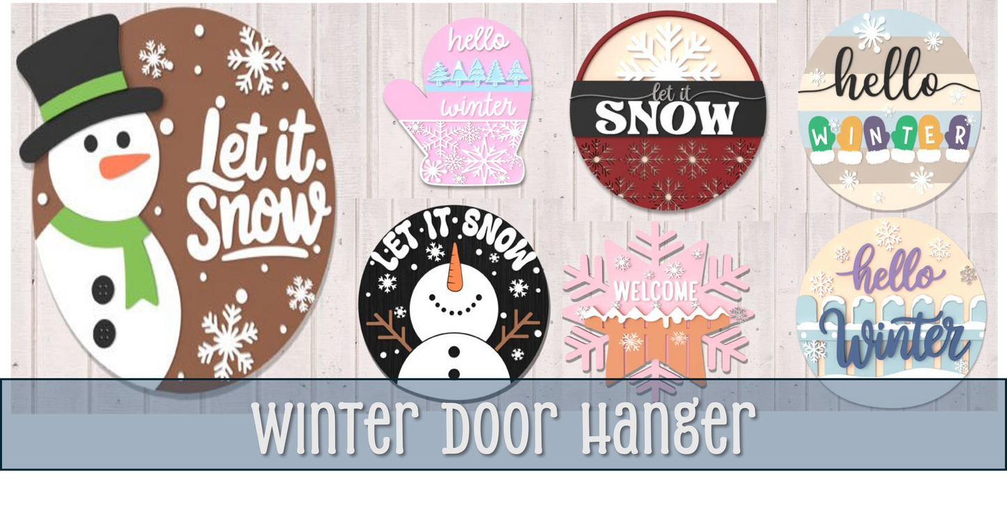 1/10 Winter Door Hanger - 7PM