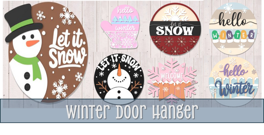 1/10 Winter Door Hanger - 7PM