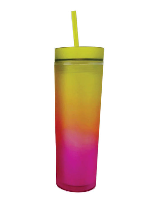 22oz Acrylic Ombre - Pink/Yellow